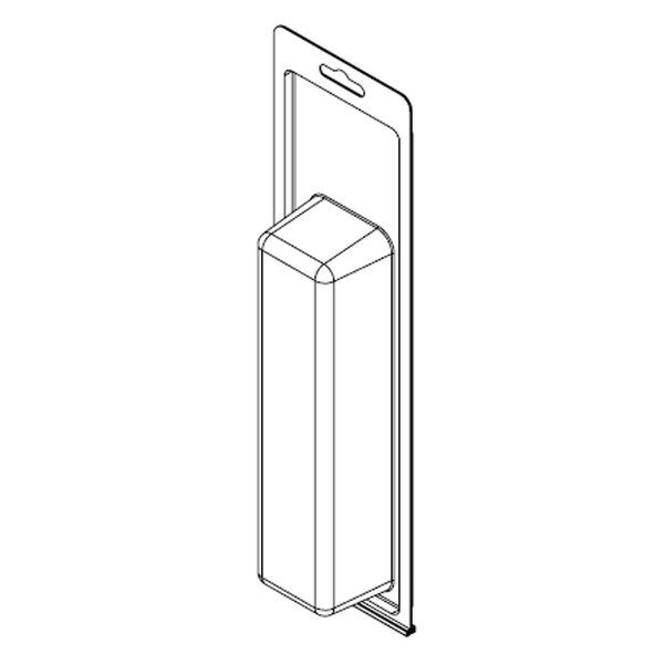 Visipak Thermoform-CLAMSHELL-#-11.800-3.450-7.688-1.802-1.600-0.025-CLEAR-STOCK 594TFM